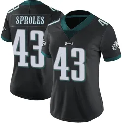 Women's Darren Sproles Philadelphia Eagles No.43 Limited Alternate Vapor Untouchable Jersey - Black