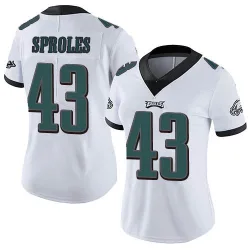 Women's Darren Sproles Philadelphia Eagles No.43 Limited Vapor Untouchable Jersey - White