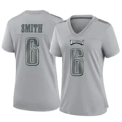Women's DeVonta Smith Philadelphia Eagles No.6 Game Atmosphere Fashion Jersey - Gray