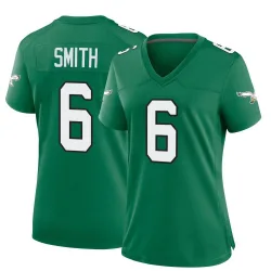 Women's DeVonta Smith Philadelphia Eagles No.6 Game Kelly Alternate Jersey - Green