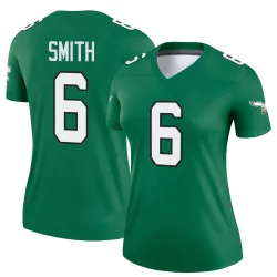 Women's DeVonta Smith Philadelphia Eagles No.6 Legend Kelly Alternate Jersey - Green