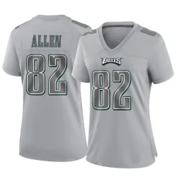 Women's Devon Allen Philadelphia Eagles No.82 Game Atmosphere Fashion Jersey - Gray
