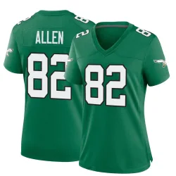 Women's Devon Allen Philadelphia Eagles No.82 Game Kelly Alternate Jersey - Green