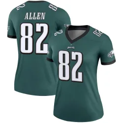 Women's Devon Allen Philadelphia Eagles No.82 Legend Jersey - Green
