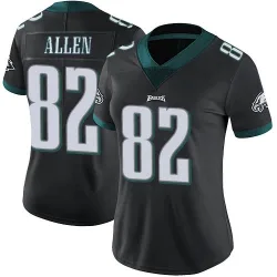 Women's Devon Allen Philadelphia Eagles No.82 Limited Alternate Vapor Untouchable Jersey - Black