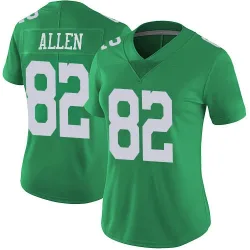 Women's Devon Allen Philadelphia Eagles No.82 Limited Vapor Untouchable Jersey - Green
