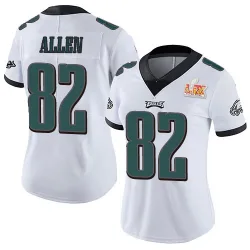 Women's Devon Allen Philadelphia Eagles No.82 Limited Vapor Untouchable Super Bowl LIX Jersey - White