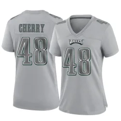Women's Don Cherry Philadelphia Eagles No.48 Game Atmosphere Fashion Jersey - Gray