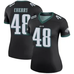 Women's Don Cherry Philadelphia Eagles No.48 Legend Color Rush Jersey - Black