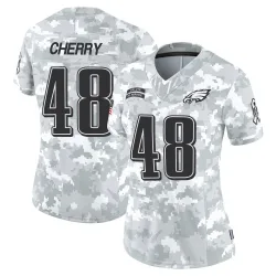 Women's Don Cherry Philadelphia Eagles No.48 Limited 2024 Salute to Service Jersey - Arctic Camo