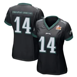 Women's Dorian Thompson-Robinson Philadelphia Eagles No.14 Game Alternate Super Bowl LIX Jersey - Black