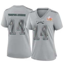 Women's Dorian Thompson-Robinson Philadelphia Eagles No.14 Game Atmosphere Fashion Super Bowl LIX Jersey - Gray