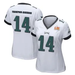 Women's Dorian Thompson-Robinson Philadelphia Eagles No.14 Game Super Bowl LIX Jersey - White