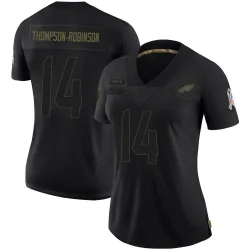 Women's Dorian Thompson-Robinson Philadelphia Eagles No.14 Limited 2020 Salute To Service Jersey - Black