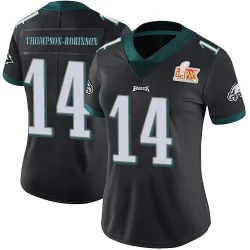 Women's Dorian Thompson-Robinson Philadelphia Eagles No.14 Limited Alternate Vapor Untouchable Super Bowl LIX Jersey - Black