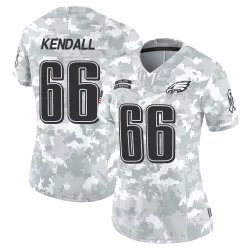 Women's Drew Kendall Philadelphia Eagles No.66 Limited 2024 Salute to Service Jersey - Arctic Camo