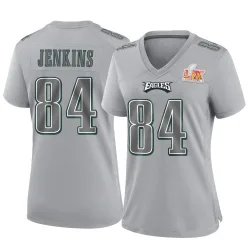 Women's E.J. Jenkins Philadelphia Eagles No.84 Game Atmosphere Fashion Super Bowl LIX Jersey - Gray