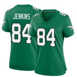Women's E.J. Jenkins Philadelphia Eagles No.84 Game Kelly Alternate Jersey - Green