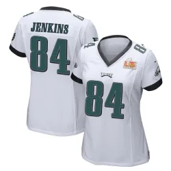 Women's E.J. Jenkins Philadelphia Eagles No.84 Game Super Bowl LIX Jersey - White