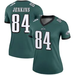 Women's E.J. Jenkins Philadelphia Eagles No.84 Legend Jersey - Green