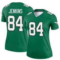 Women's E.J. Jenkins Philadelphia Eagles No.84 Legend Kelly Alternate Jersey - Green