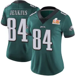 Women's E.J. Jenkins Philadelphia Eagles No.84 Limited Midnight Team Color Vapor Untouchable Super Bowl LIX Jersey - Green