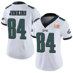Women's E.J. Jenkins Philadelphia Eagles No.84 Limited Vapor Untouchable Super Bowl LIX Jersey - White