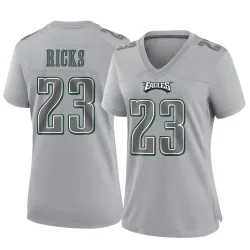 Women's Eli Ricks Philadelphia Eagles No.23 Game Atmosphere Fashion Jersey - Gray