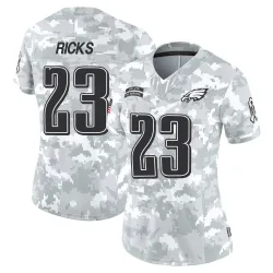 Women's Eli Ricks Philadelphia Eagles No.23 Limited 2024 Salute to Service Jersey - Arctic Camo