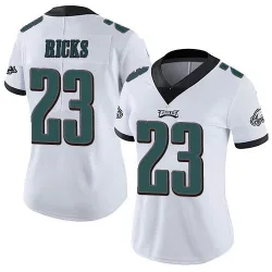 Women's Eli Ricks Philadelphia Eagles No.23 Limited Vapor Untouchable Jersey - White