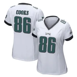 Women's Elijah Cooks Philadelphia Eagles No.86 Game Jersey - White