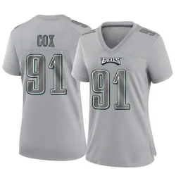 Women's Fletcher Cox Philadelphia Eagles No.91 Game Atmosphere Fashion Jersey - Gray