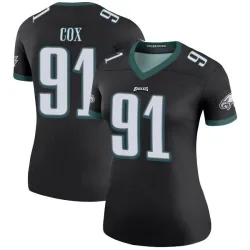 Women's Fletcher Cox Philadelphia Eagles No.91 Legend Color Rush Jersey - Black