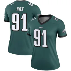 Women's Fletcher Cox Philadelphia Eagles No.91 Legend Jersey - Green