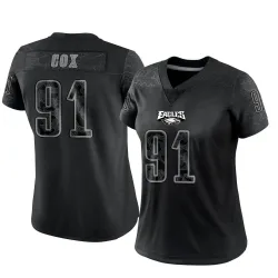 Women's Fletcher Cox Philadelphia Eagles No.91 Limited Reflective Jersey - Black