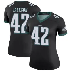 Women's Giles Jackson Philadelphia Eagles No.42 Legend Color Rush Jersey - Black