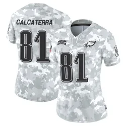 Women's Grant Calcaterra Philadelphia Eagles No.81 Limited 2024 Salute to Service Jersey - Arctic Camo