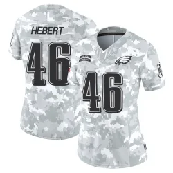 Women's Griffin Hebert Philadelphia Eagles No.46 Limited 2024 Salute to Service Jersey - Arctic Camo