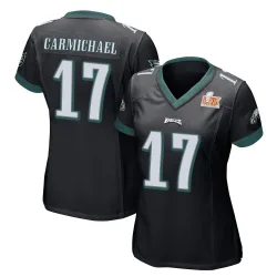 Women's Harold Carmichael Philadelphia Eagles No.17 Game Alternate Super Bowl LIX Jersey - Black