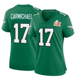 Women's Harold Carmichael Philadelphia Eagles No.17 Game Kelly Alternate Super Bowl LIX Jersey - Green