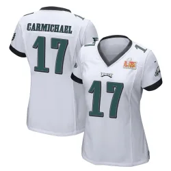 Women's Harold Carmichael Philadelphia Eagles No.17 Game Super Bowl LIX Jersey - White