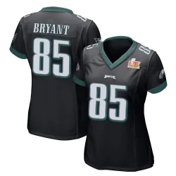 Women's Harrison Bryant Philadelphia Eagles No.85 Game Alternate Super Bowl LIX Jersey - Black