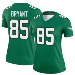 Women's Harrison Bryant Philadelphia Eagles No.85 Legend Kelly Alternate Jersey - Green