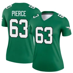 Women's Hollin Pierce Philadelphia Eagles No.63 Legend Kelly Alternate Jersey - Green