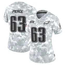Women's Hollin Pierce Philadelphia Eagles No.63 Limited 2024 Salute to Service Jersey - Arctic Camo