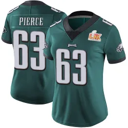 Women's Hollin Pierce Philadelphia Eagles No.63 Limited Midnight Team Color Vapor Untouchable Super Bowl LIX Jersey - Green