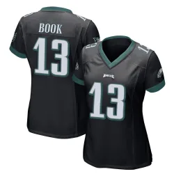 Women's Ian Book Philadelphia Eagles No.13 Game Alternate Jersey - Black