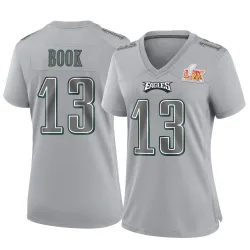 Women's Ian Book Philadelphia Eagles No.13 Game Atmosphere Fashion Super Bowl LIX Jersey - Gray