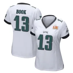 Women's Ian Book Philadelphia Eagles No.13 Game Super Bowl LIX Jersey - White