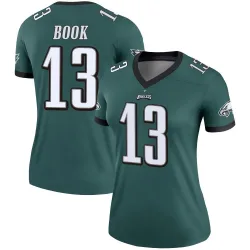 Women's Ian Book Philadelphia Eagles No.13 Legend Jersey - Green